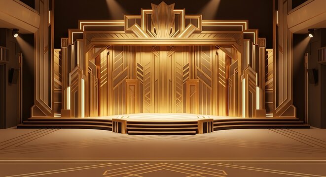 Art Deco Stage Images – Browse 13,949 Stock Photos, Vectors, and