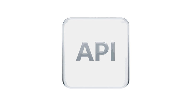 API Button Icon, Application Programming Interface Concept