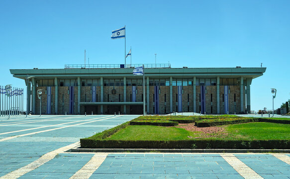  The Israeli parliament building, known as the Knesset, in the capital of the State of Israel, Jerusalem