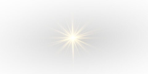 Fototapeta premium PNG Sun explosion of the stars