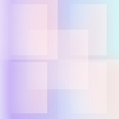 Obraz premium Soft Pastel Gradient Squares Background in Glassmorphism Style