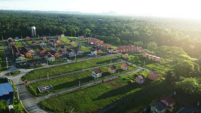 Wide panoramic sweep capturing entire landscape composition at Camella Homes Alfonso Cavite Philippines