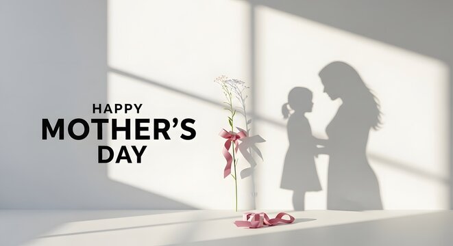 Mother's day silhouette a heartfelt celebration of love and family connection