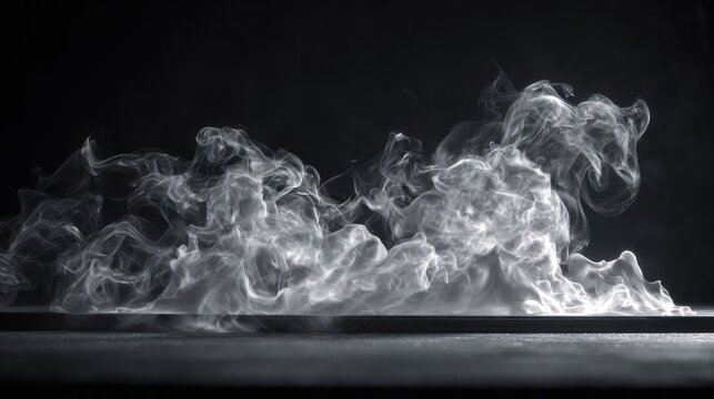 Ambient fog cloud overlay for seamless background blending in edits