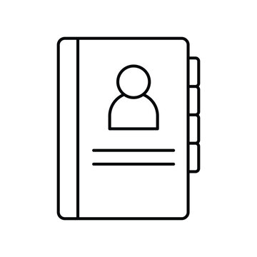 Contacts Book Vector icon which can easily modify or edit