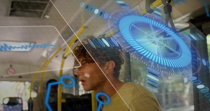 Animation of network of connections over basketball players