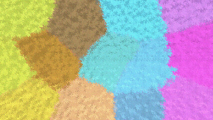 Fototapeta premium Abstract Colorful Textured Background with Patchwork of Pastel Shapes