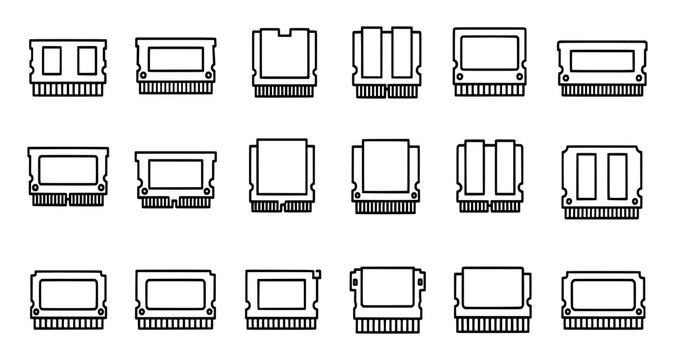 Various computer sd card slots and readers