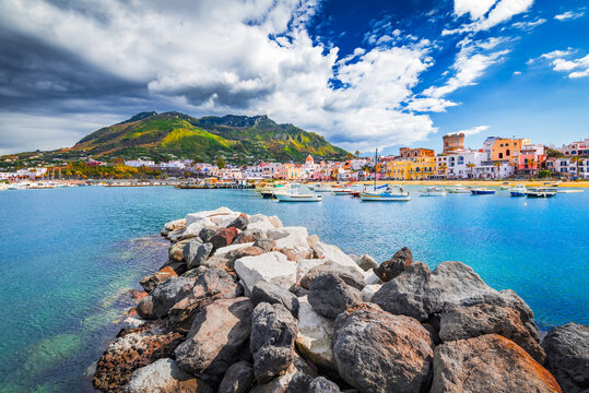 Ischia, Italy. Forio di Ischia, Phlegraean Islands in Campania.