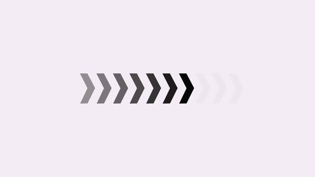 Road arrow icon white background animation.