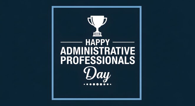 Happy administrative professionals day greeting card
