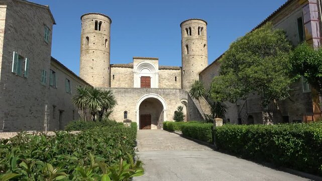 The Church of San Claudio al Chienti, a Romanesque building, is located in the municipality of Corridonia.
One of the most significant examples of Romanesque architecture in the Marche region, Italy.