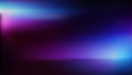 Fototapeta premium Cinematic prism light leak gradient background with analog film dust texture