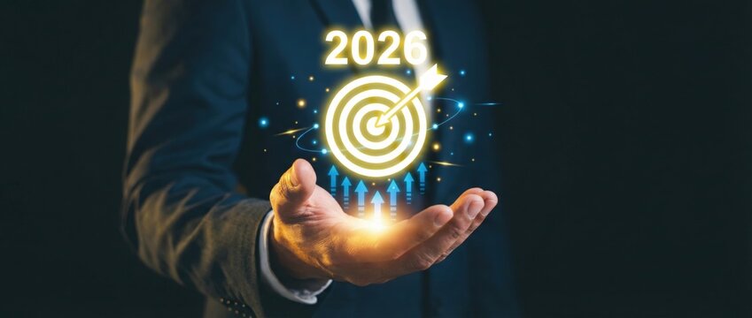 Strategic planning for 2026 achieving business goals with innovative solutions in a professional environment focused on future growth and success