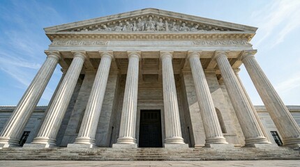 Grand United States Supreme Court Building Neoclassical Architecture Symbol of Justice