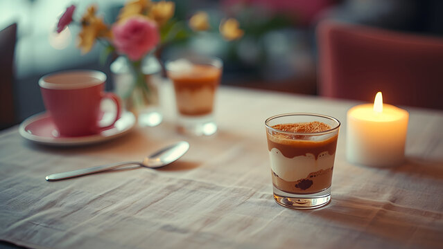 Tiramisu and Dessert Drink