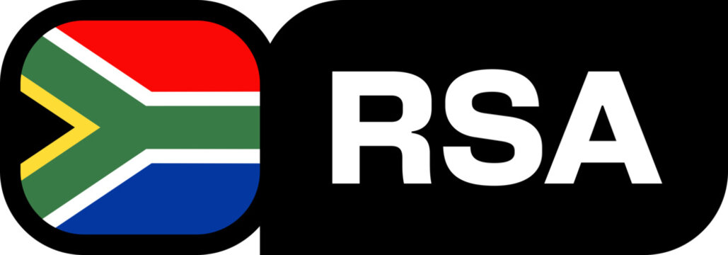 South Africa Flag Tournament Badge