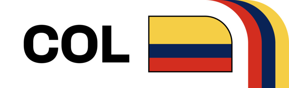 colombia Football Flag Badge