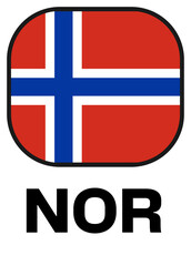 Fototapeta premium norway Tournament Flag Badge