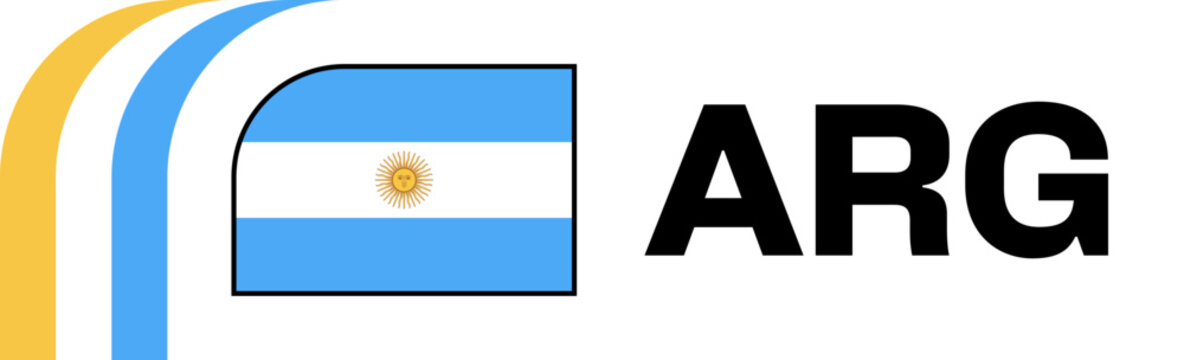 argentina Football Flag Badge