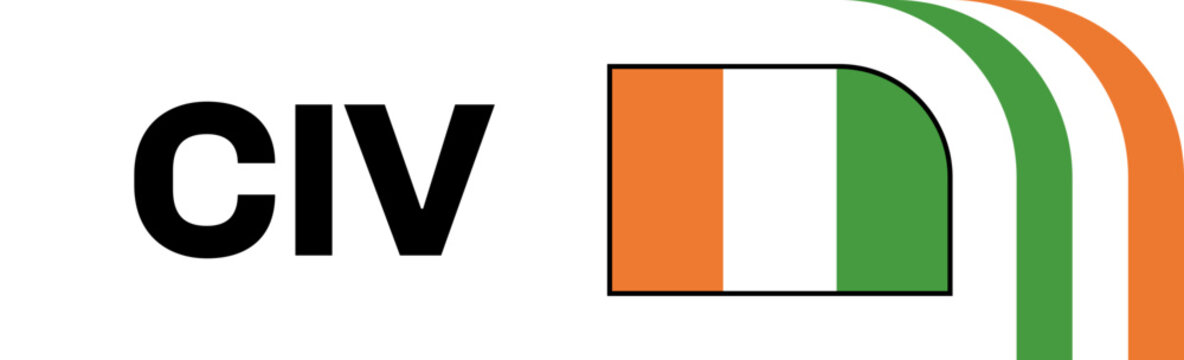 cote d ivore Football Flag Badge