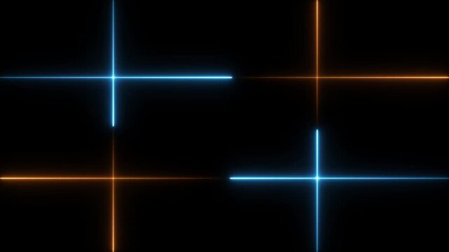 glowing neon square rectangle picture frame icon animation shape frame rotation footage round border frame movement photo frame neon box sign symbol with on a black background