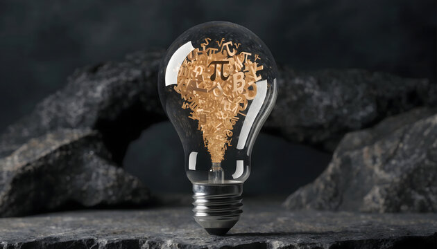 symbol inside light bulb