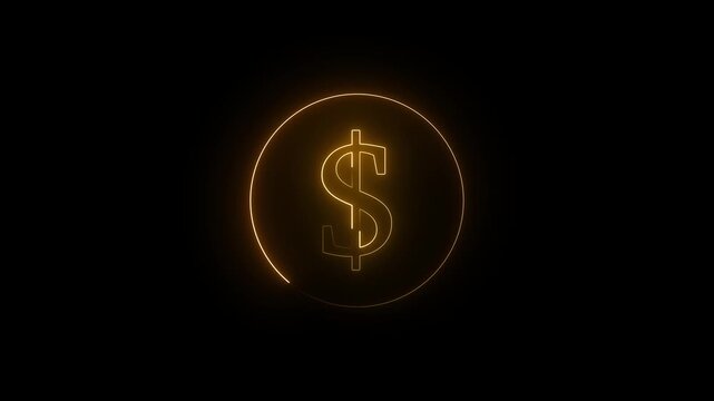 Dollar sign icon represents currency and financial transactions. Dollar sign icon symbolizes wealth and economic value in interfaces. Dollar sign icon simplifies financial visuals.