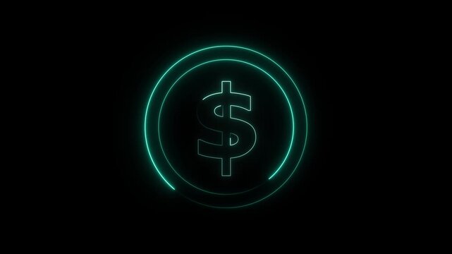 Dollar sign icon represents currency and financial transactions. Dollar sign icon symbolizes wealth and economic value in interfaces. Dollar sign icon simplifies financial visuals.