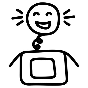 Editable design icon of jackbox 