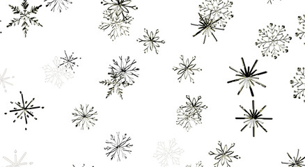 Abstract Snowflake pattern, perfect for holiday greetings and winter designs, seasonal celebration b © vegefox.com