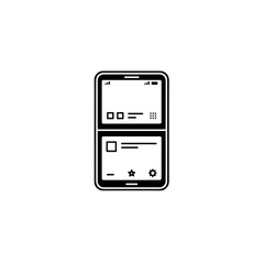 Foldable Smartphone UI Icon PNG - Isolated on Transparent Background © Ali