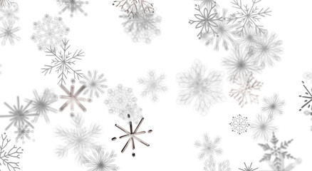 Elegant winter background with detailed snowflakes, ideal for seasonal greetings and festive design © vegefox.com