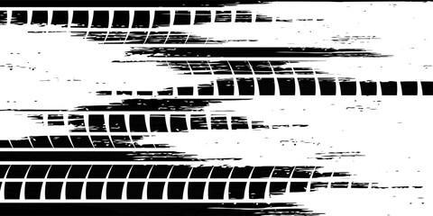 Black tire tread marks, wheel texture, tire marks - auto racing, motocross, drift, rally, off-road, and more. modern © Hendra