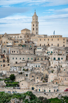 Matera&ndash; a city carved into the rock. The historic part of Matera, Italy.	
