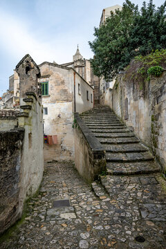 Matera&ndash; a city carved into the rock. The historic part of Matera, Italy.	

