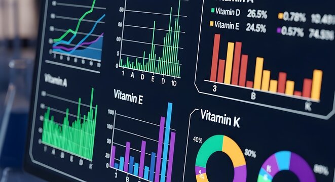 Advanced Nutritional Data Visualization and Vitamin Analysis Dashboard