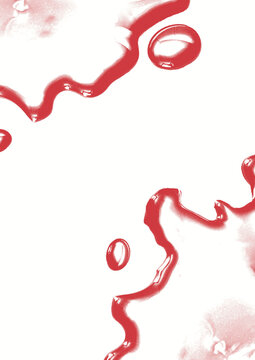 gouttes d'eau color&eacute;es sur surface avec &eacute;claboussure