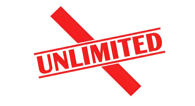 Red crossed-out stamp indicating the word unlimited is no longer applicable