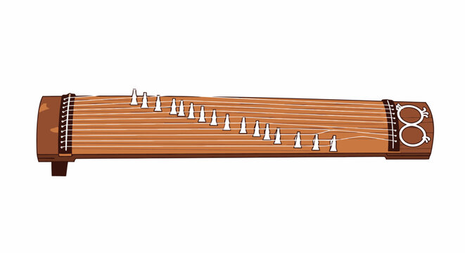 Koto Japanese traditional stringed musical instrument
