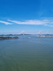 This is a seascape with Mokpo Bridge visible.