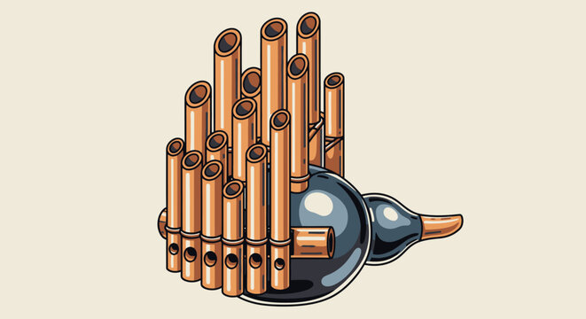 Shawm Musical Instrument Illustration
