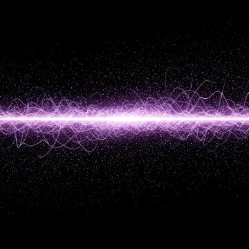 Dynamic abstract background texture featuring glowing subatomic particles and complex light waves, representing advanced physics and future technology ,space ,energy ,science