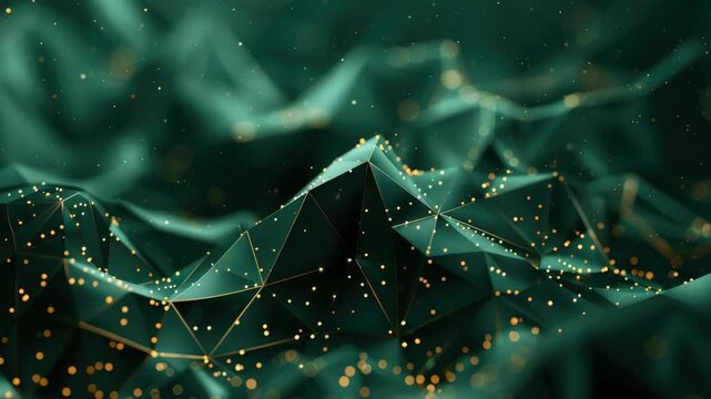 Detailed digital with bokeh effect of glowing stars and lights on abstract shapes, possibly representing neural connections or futuristic technology.