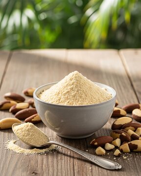 Brazil Nut Flour (Bertholletia excelsa).