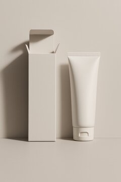 Minimalist skincare packaging design