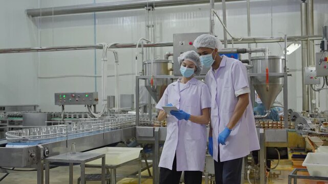 Quality control inspection food processing facility images of teamwork industrial environment collaborative viewpoint manufacturing insights