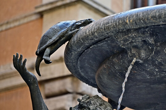 Roma, la Fontana delle tartarughe, Lazio, Italia