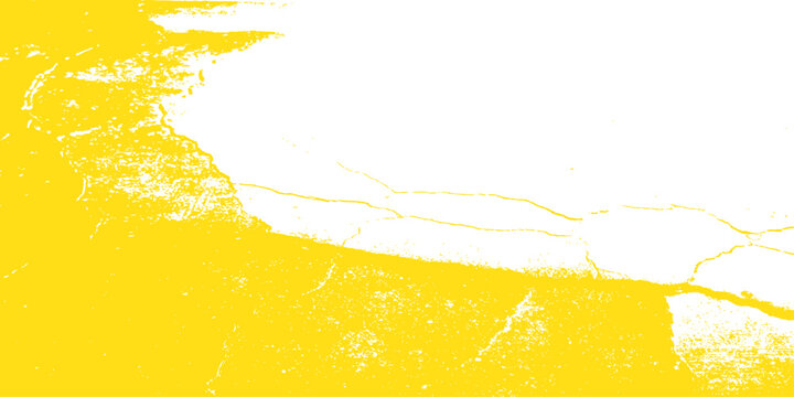 Vivid Yellow Gritty Grunge Texture Background Vector Design.