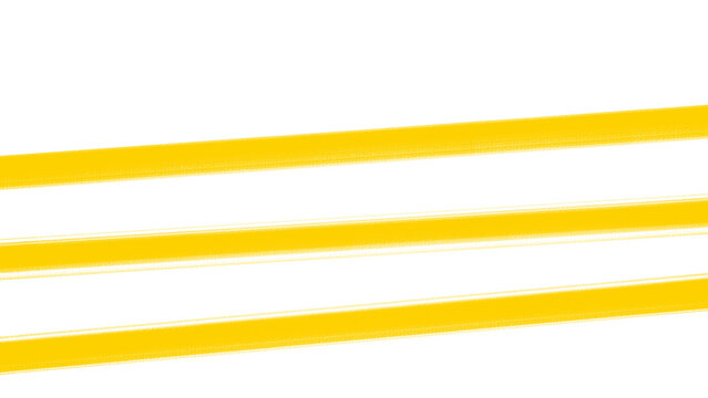 Yellow horizontal parallel lines doodle on white background